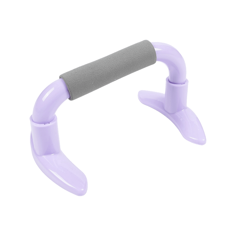 Crescent bracket at high-low leg push-up bar